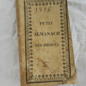 Mini Petit almanach des princes 1816