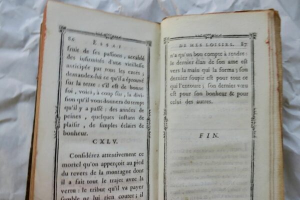 Mini essai de mes loisirs ou porte-feuille d'un homme de bien 1780 – Image 6