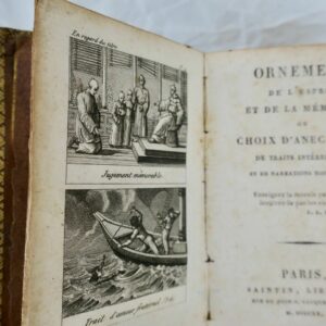 ORNEMENT DE L'ESPRIT ET DE LA MEMOIRE 1820  65 x 105 mm.