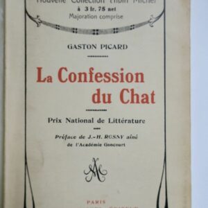 PICARD GASTON LA CONFESSION DU CHAT