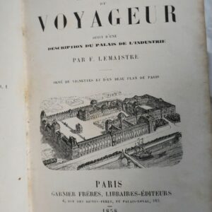 Paris en miniature guide pittoresque de voyageur 1858