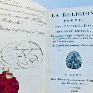 RACINE POEME  la religion 1808