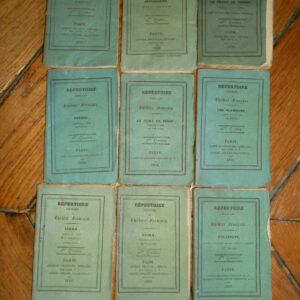 Répertoire populaire du Théâtre-Français.1826, 9 vol, petit format