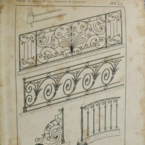 Serrure Traité de Serrurerie Artistique pour les travaux en remplissage antiques