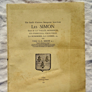 Simon une famille d'ancienne bourgeoisie Saint-Loire 1950