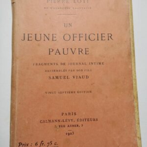 Un jeune officier pauvre  Pierre Loti EO
