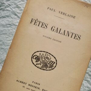 Verlaine Fêtes galantes 1923