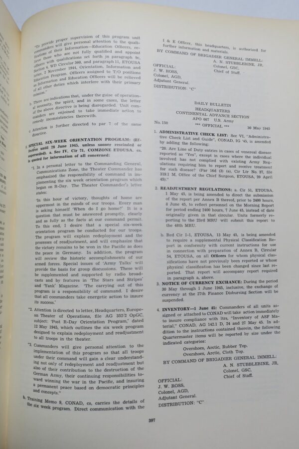 army CONAD COMPENDIUM european theater of operations U.S.A 1944... – Image 5