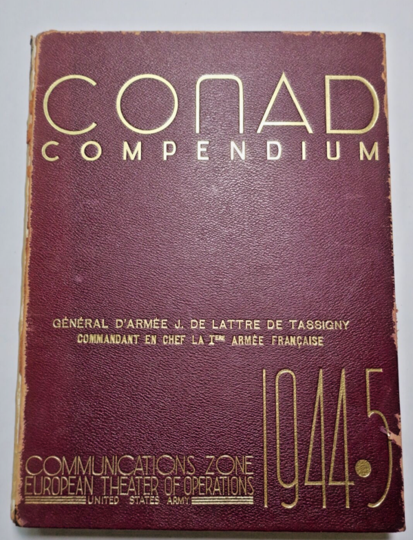 army CONAD COMPENDIUM european theater of operations U.S.A 1944...
