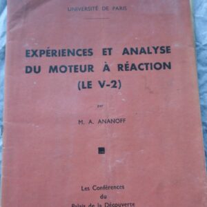 expériences et analyse du moteur à réaction LE V-2 1945