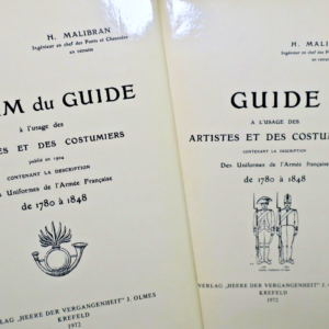 uniformes MALIBRAN  GUIDE A L'USAGE DES ARTISTES ET DES COSTUMIERS + Album