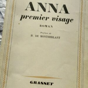 AMY Luce Anna, premier visage. Roman