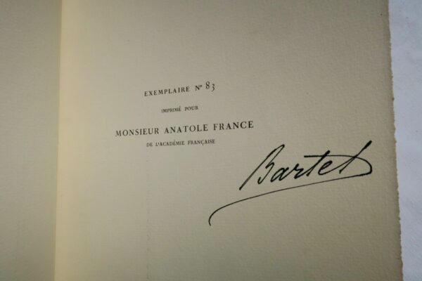 BARTET Causerie sur l'art dramatique 1903 ex. Anatole France – Image 6