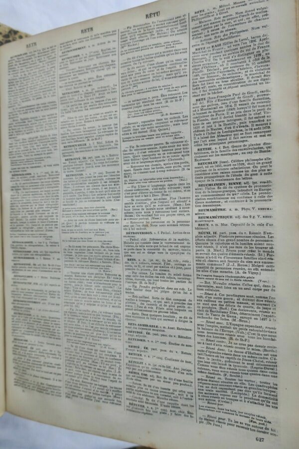 BESCHERELLE AÎNE M. Dictionnaire national 1857 en 3 volumes – Image 4