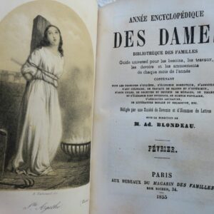BLONDEAU encyclopédique des dames. Bibliothèque des familles. Guide 1855