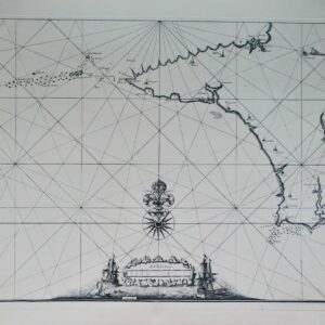 Bretagne Carte 62,5 x 90 cm calcographie musée du Louvre