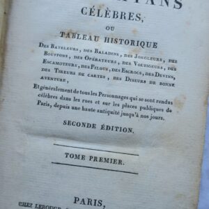 CHARLATANS CÉLÈBRES, ou Tableau Historique des Bateleurs...1819