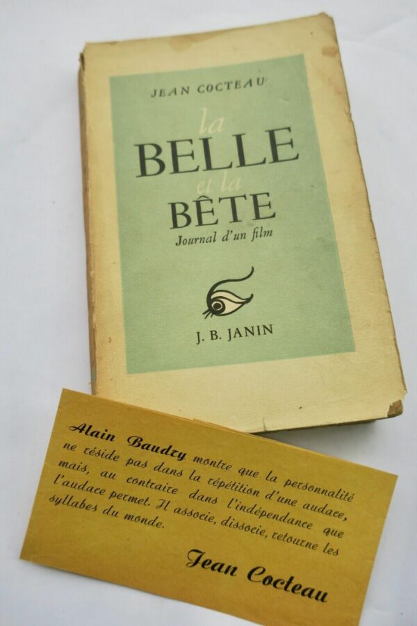 COCTEAU (Jean). La Belle et la bête. Journal d'un film 1946. – Image 3
