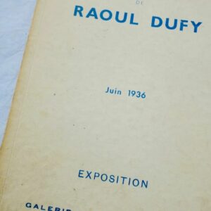 DUFY Oeuvres récentes de Raoul Dufy. Juin 1936