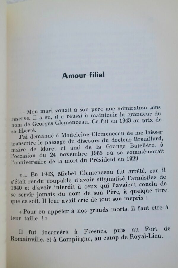 GEORGES CLEMENCEAU - SA VIE RACONTEE A LA JEUNESSE DE FRANCE - ENVOI DE L'AUTEUR – Image 3