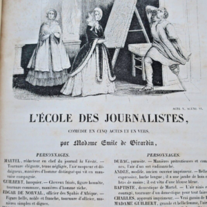 GIRARDIN L'école des journalistes: comédie en cinq actes et en vers
