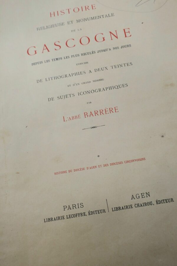 Gascogne Histoire Religieuse et Monumentale de la Gascogne depuis les Temps... – Image 3