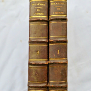 HELVETIUS  De l'Homme, de ses Facultés Intellectuelles et de son éducation