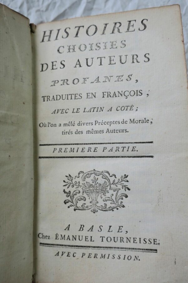 Histoires choisies des auteurs profanes traduites en français avec le latin – Image 3