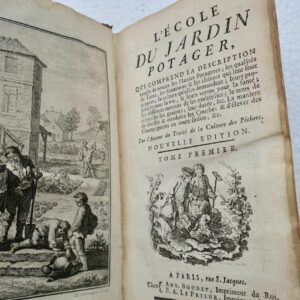 Jardin  L'ECOLE DU JARDIN POTAGER 1752