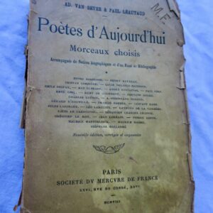 LEAUTAUD & VAN BEVER  Poètes d'aujourd'hui, morceaux choisis 1908 + dédicace
