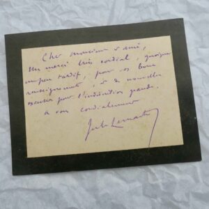 LEMAITRE Les contemporains, études + carte autographe signée 1890