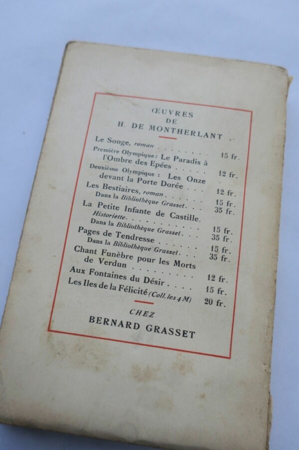 MONTHERLANT H. de. Mors et Vita + envoi – Image 3