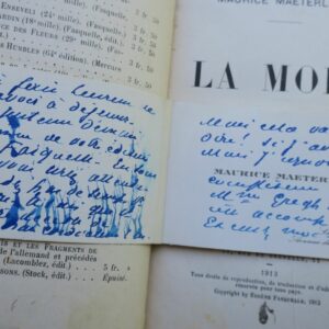 Maeterlinck La Mort + dédicace + ..