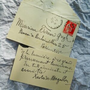 Marquis de Magallon d'Argens carte autographe