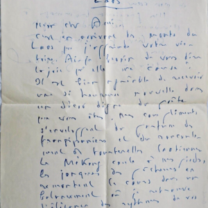 Maurice Bedel lettre autographe manuscrite