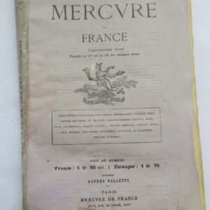 Mercure de France, n°472, 1918 Apollinaire...