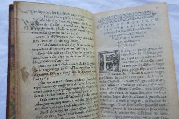 Mini Ordini Reali Sulla Faict Della Justice, Autorità Di Icelle 1588 – Image 6