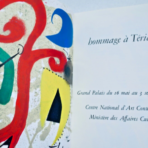 Miró, Joan , Bernard Anthonioz, Jean Leymarie hommage à Teriade 1973