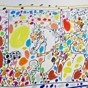 Picasso Pablo  Sabartés A LOS TOROS  litho-