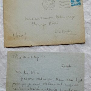 Pierre Brossolette carte autographe manuscrite signée