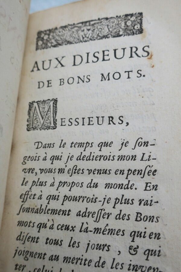 RECUEIL DE BONS MOTS DES ANCIENS ET DES MODERNES 1702 – Image 7