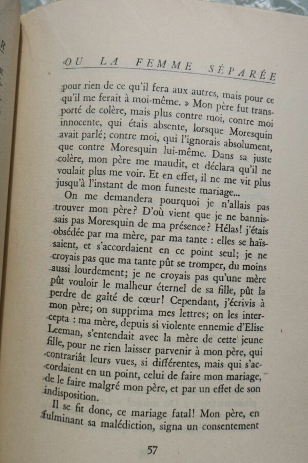 RETIF DE LA BRETONE. Ingénue Saxancour ou La Femme Séparée – Image 5