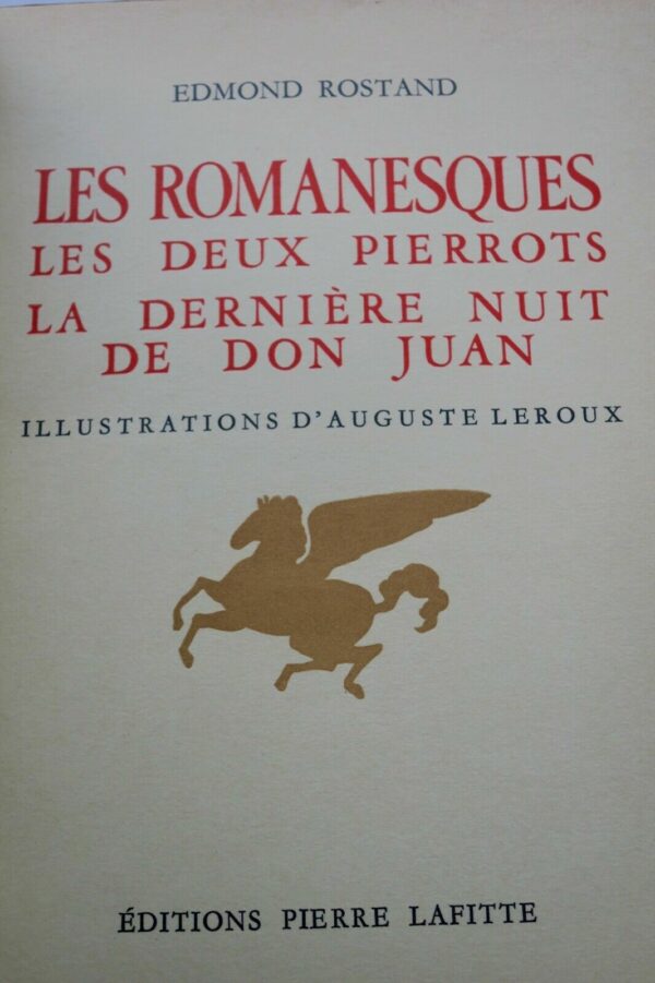 ROSTAND Les Romanesques. Les deux Pierrots. La derniere nuit de Don Juan – Image 4