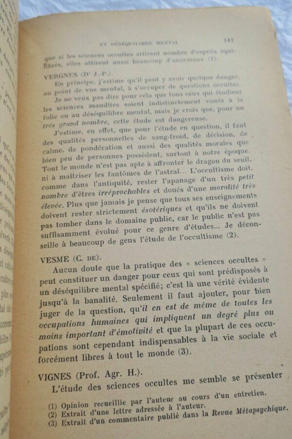 SCIENCES OCCULTES ET DESEQUILIBRE MENTAL  1943 – Image 5