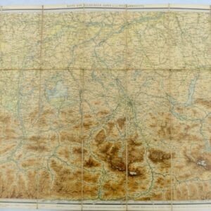 Salzburger-Alpen Karte & des Salzkammerguts 75 x 51 cm 1/250000