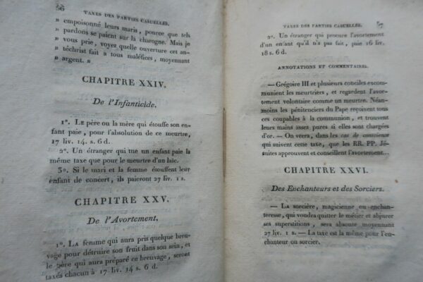 TAXES des Parties Casuelles de la Boutique du Pape 1820 – Image 8