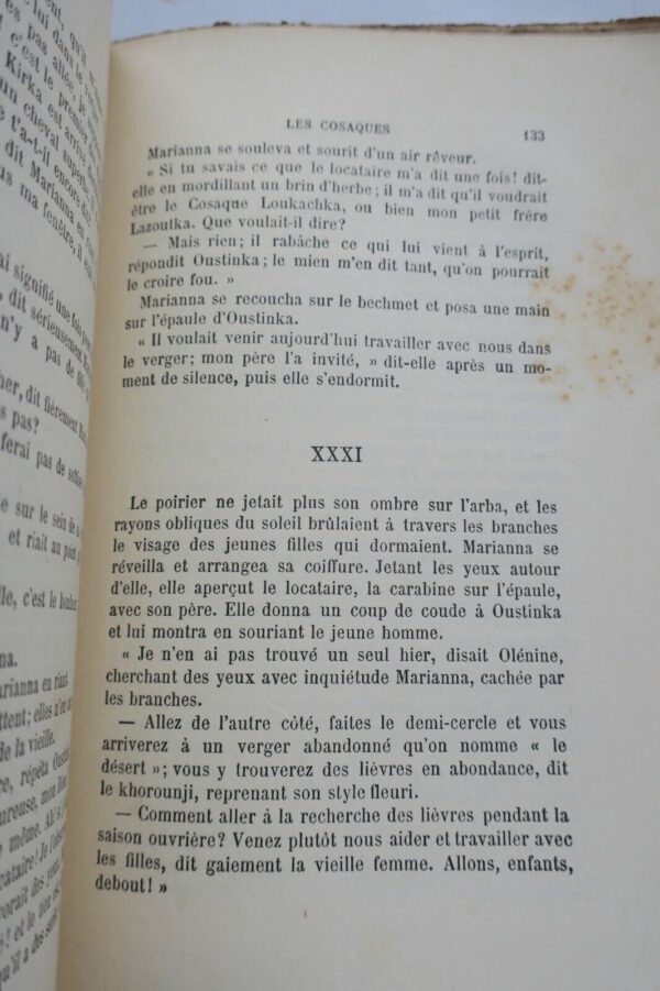 TOLSTOÏ. Comte Léon. Les cosaques. Souvenirs de Sébastopol. 1886 – Image 6