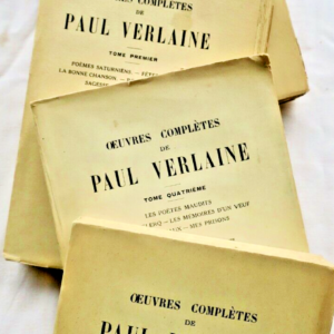VERLAINE OEUVRES COMPLETES  5 VOLUMES