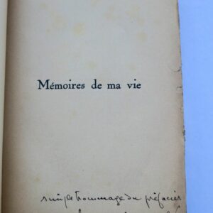 VERLAINE (ex-Madame Paul) MEMOIRES DE MA VIE + dédicace