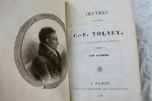 VOLNEY Oeuvres choisies de C.-F. Volney 1828 mini – Image 3